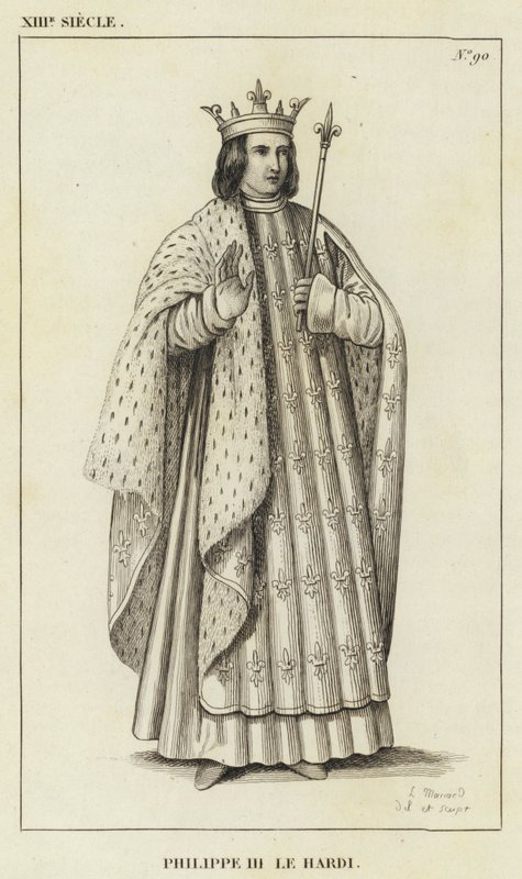 XIII-talet, Filip III den djärve (gravyr) av French School