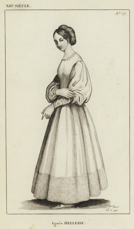 XII Century, Agnes Hellebic (gravyr) av French School