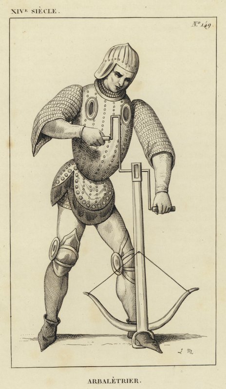 XIV Siecle, Arbaletrier (gravyr) av French School