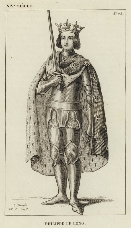 XIV Century, Philippe le Long (gravyr) av French School