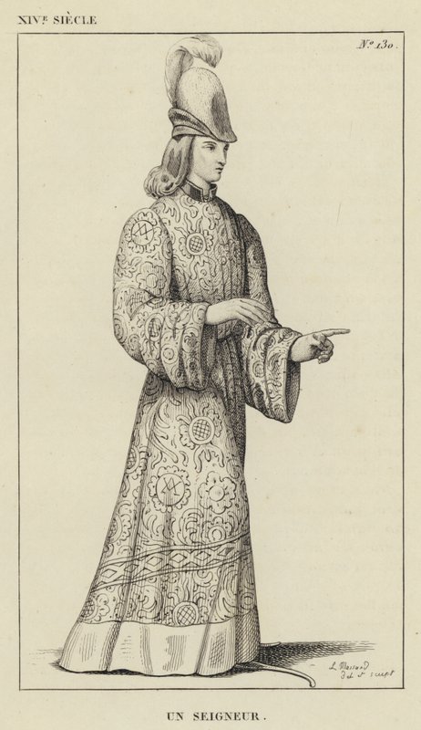 XIV Century, A Lord (gravyr) av French School