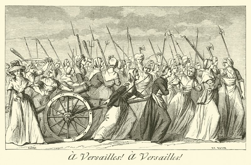 till Versailles! till Versailles! av French School