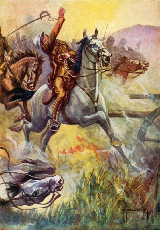Illustration för Black Beauty (färg litho) av G.P. Micklewright