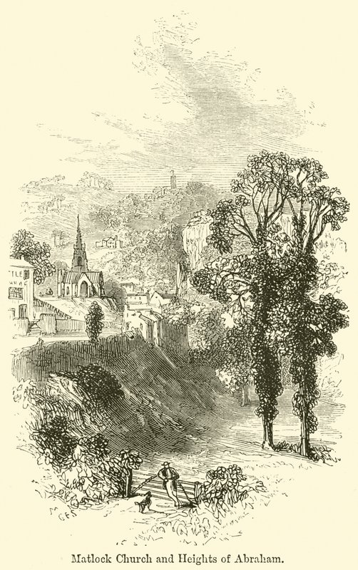 Matlock kyrka och Abrahams höjder av G. F. Sargent