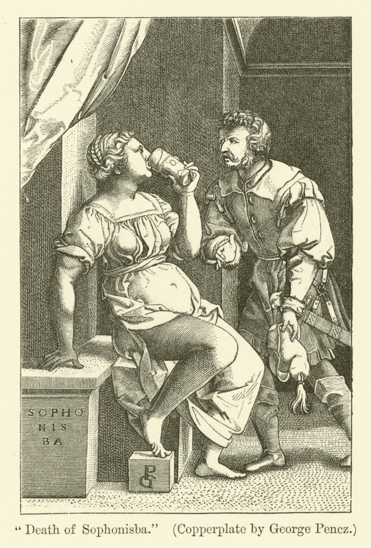Sophonisbas död av Georg Pencz