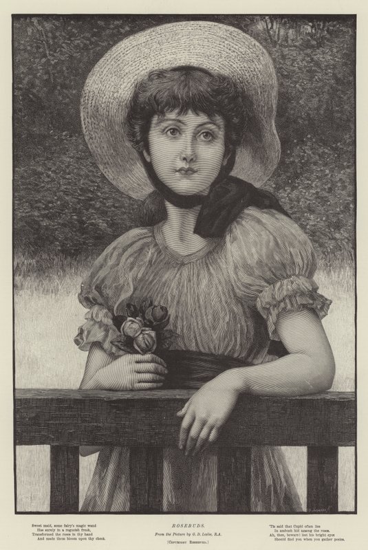 Rosenknoppar av George Dunlop Leslie