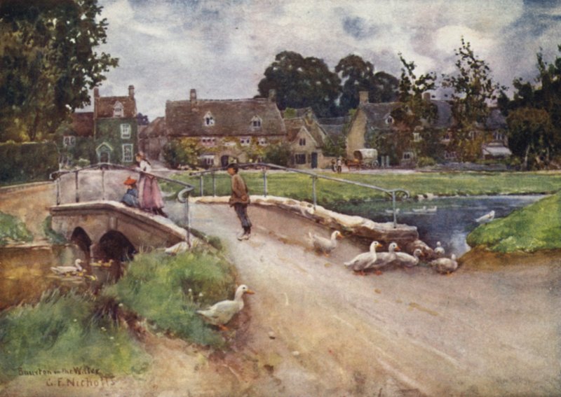 Bourton på vattnet av George Franck Nicholls