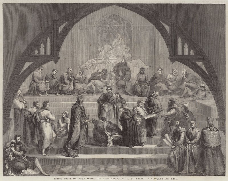 Lagstiftningsskolan av George Frederick Watts