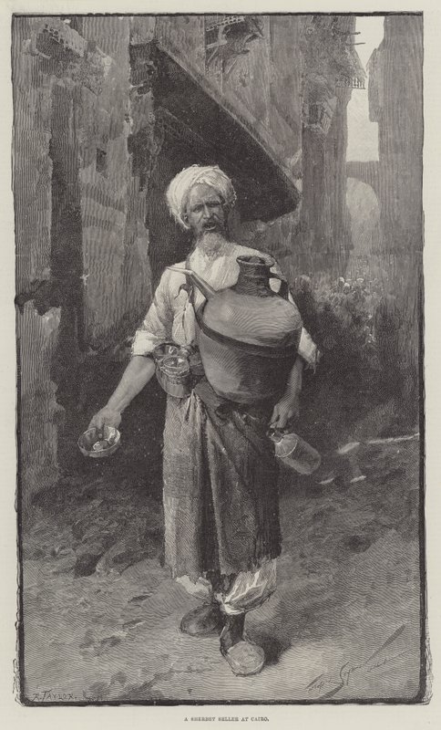 En sherbetförsäljare i Kairo av George L. Seymour