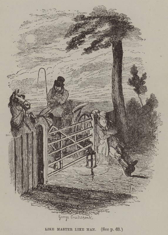 Like Master Like Man (gravyr) av George (after) Cruikshank