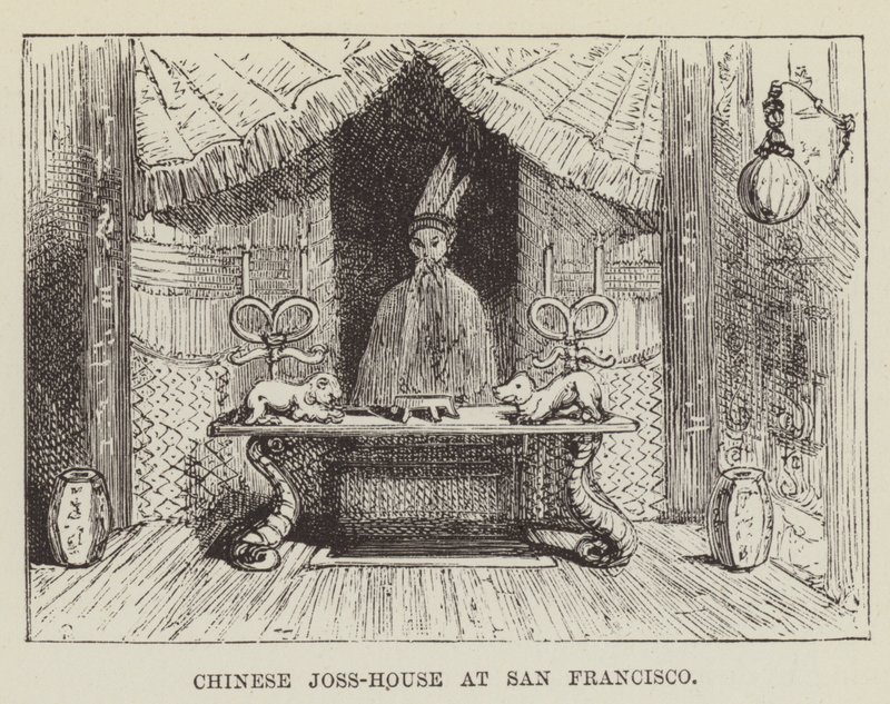 Kinesiska Joss-House i San Francisco av George Augustus Sala