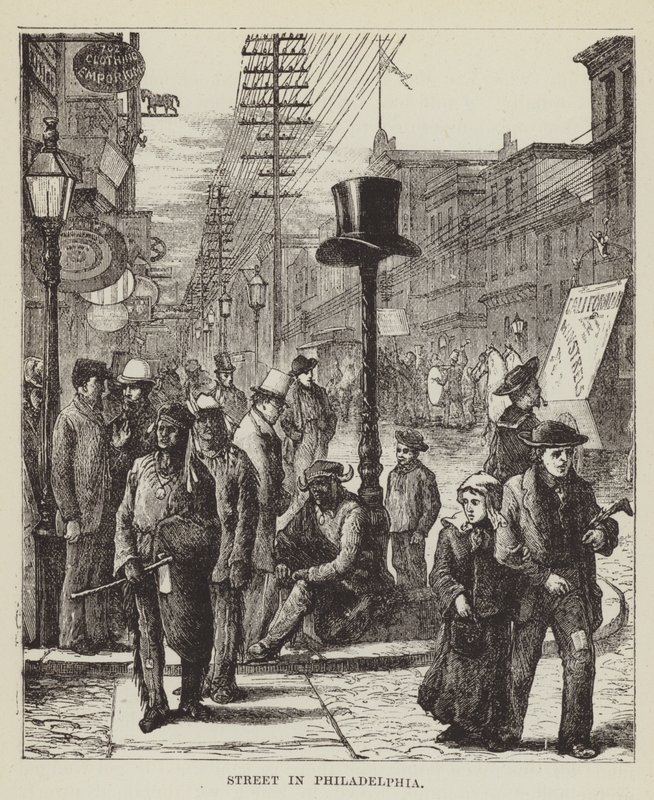 Street i Philadelphia av George Augustus Sala