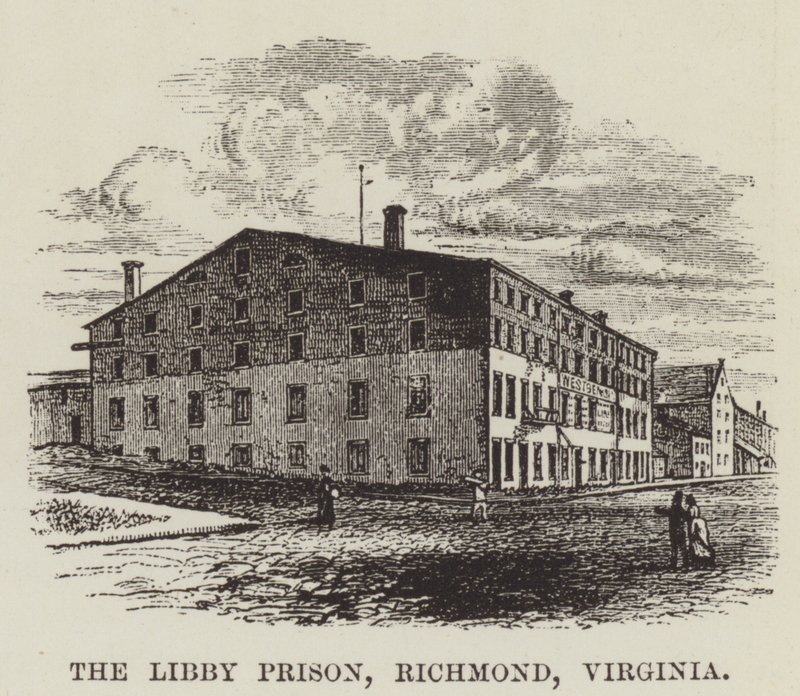 Libby Prison, Richmond, Virginia av George Augustus Sala