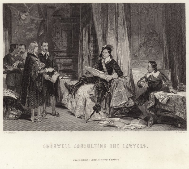 Cromwell konsulterar advokaterna av George Cattermole