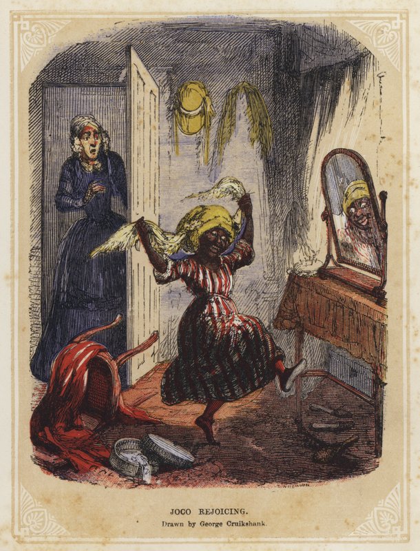 Joco Rejoicing (färg litho) av George Cruikshank