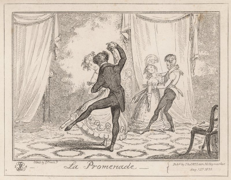 La Promenade av George Cruikshank