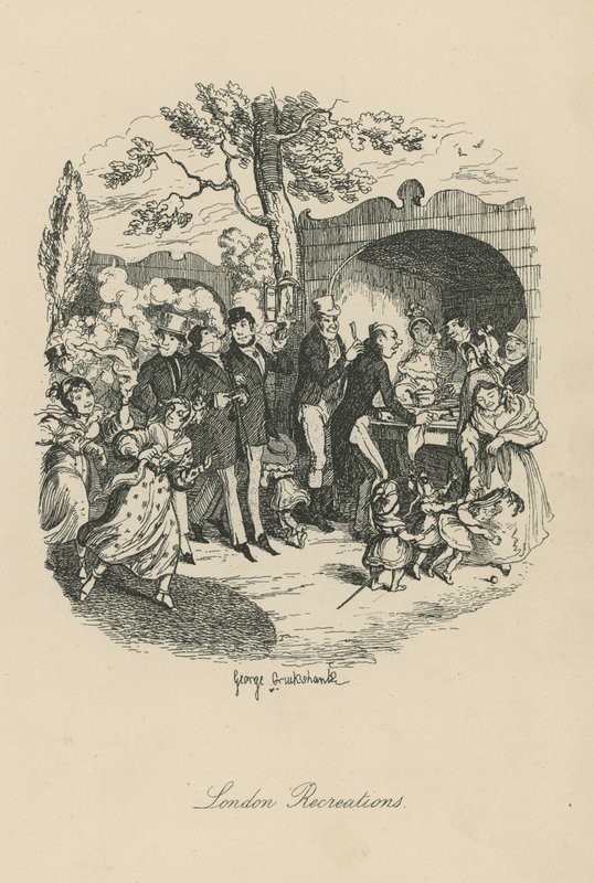 Rekreation i London av George Cruikshank