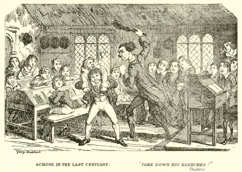 Skola under förra seklet av George Cruikshank