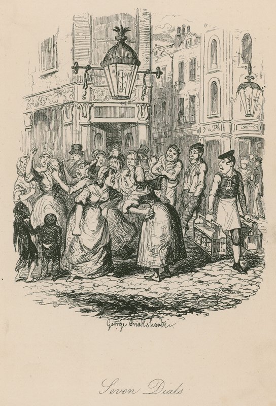 Seven Dials, London av George Cruikshank