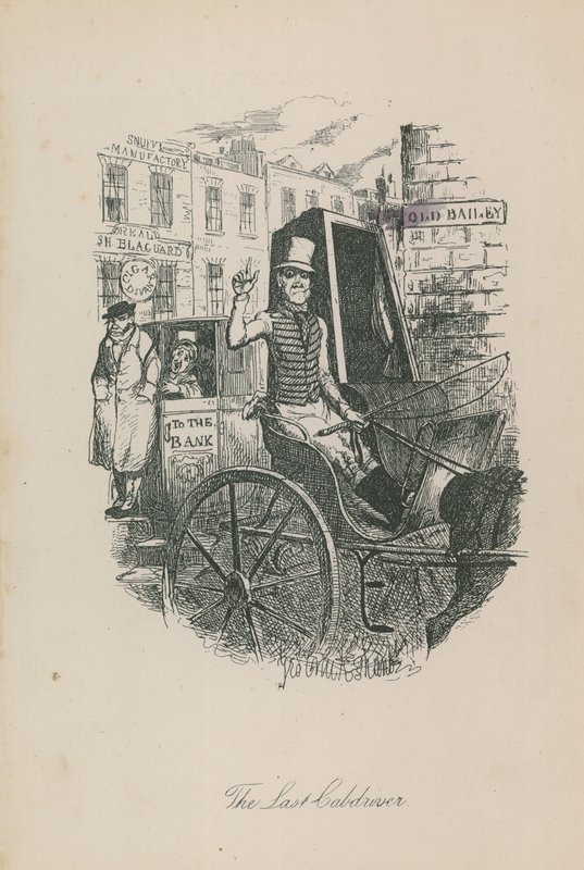 Den sista taxichauffören av George Cruikshank