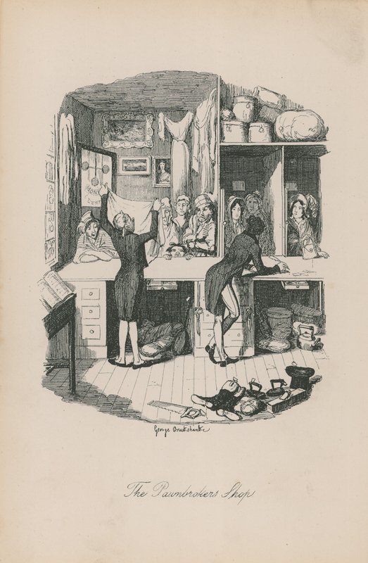 Pantbankens butik av George Cruikshank