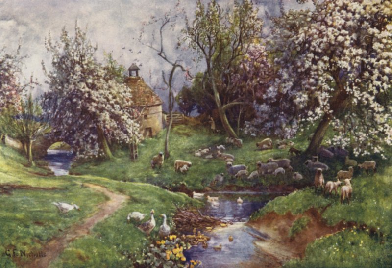 En Cotswold fruktträdgård av George Franck Nicholls