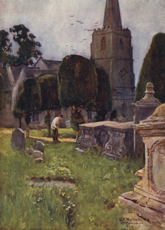 Painswick kyrka av George Franck Nicholls