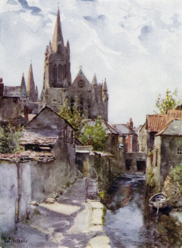 Truro (färg litho) av George Franck Nicholls