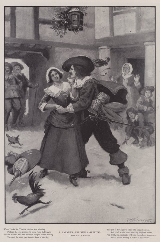 En Cavalier Julhälsning av George Henry Edwards