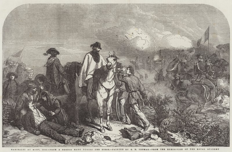Garibaldi i Rom, 1849 av George Housman Thomas