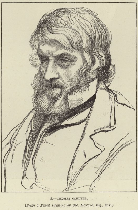 Porträtt av Thomas Carlyle av George Howard