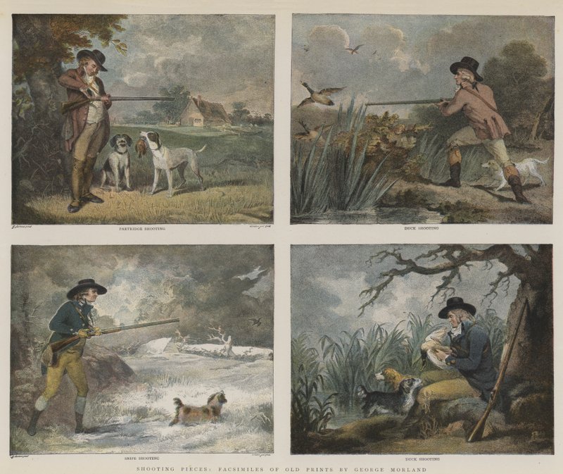 Shooting Pieces (chromolitho) av George Morland