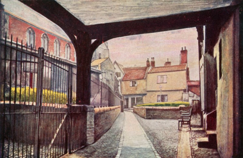 Tombland Alley (färg litho) av George Parsons Norman