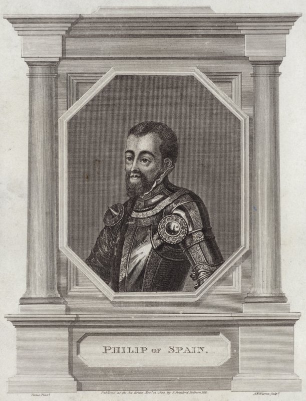 kung Filip II av Spanien av George Vertue