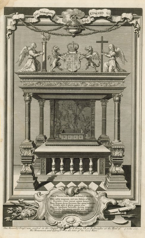 Monumentet av kung Edward VI av George Vertue