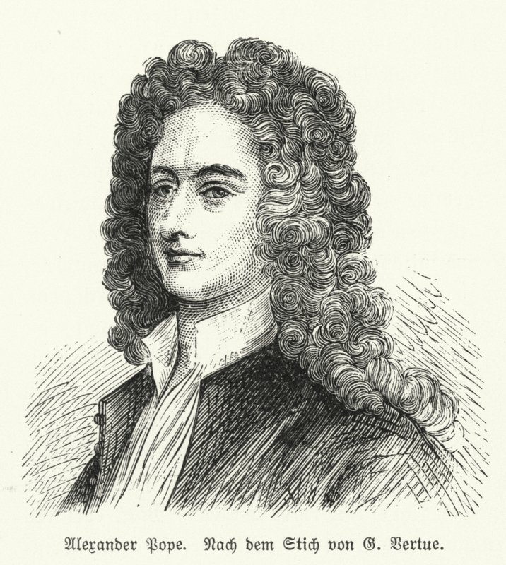 Alexander Pope, engelsk poet av George after Vertue