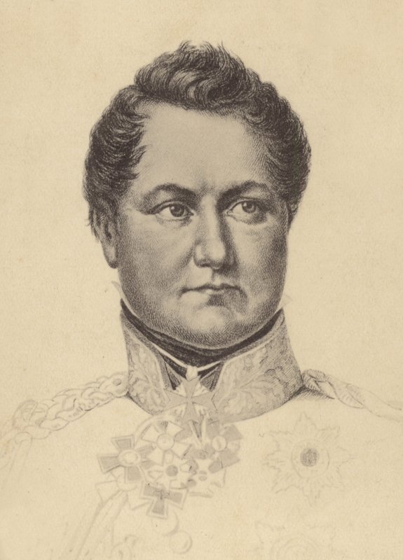 August greve Neidhardt av Gneisenau av German School