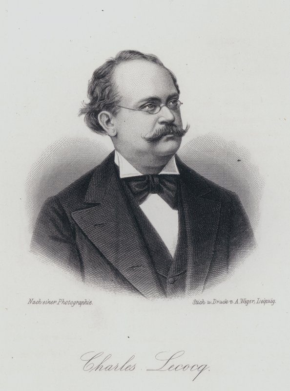 Charles Lecocq, fransk kompositör (gravyr) av German School