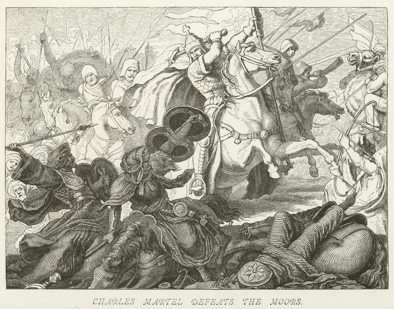 Charles Martel besegrar morerna av German School