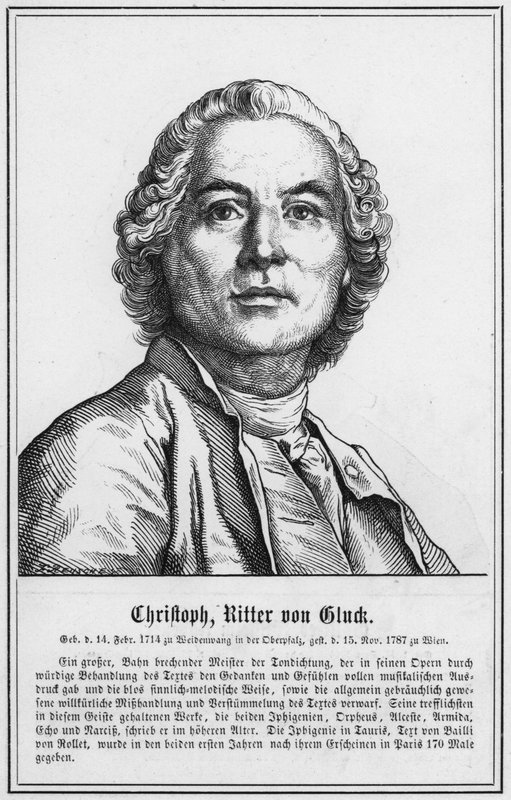 Christoph, Ritter von Cluck (gravyr) av German School