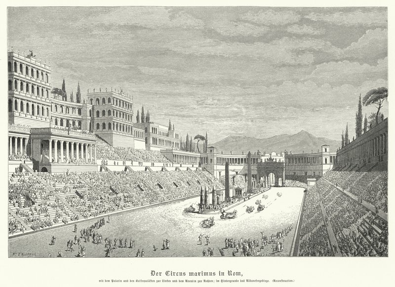 Circus Maximus, Rom (gravyr) av German School