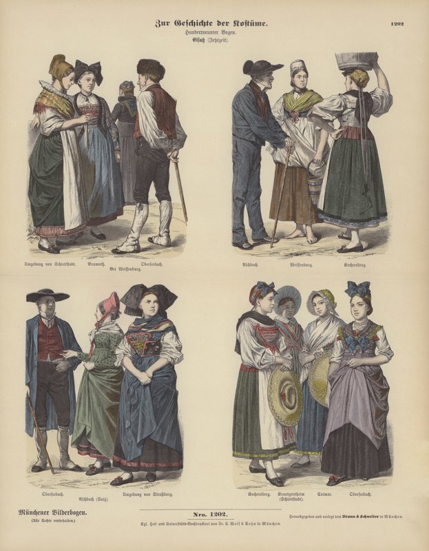 Kostymer från Alsace av German School
