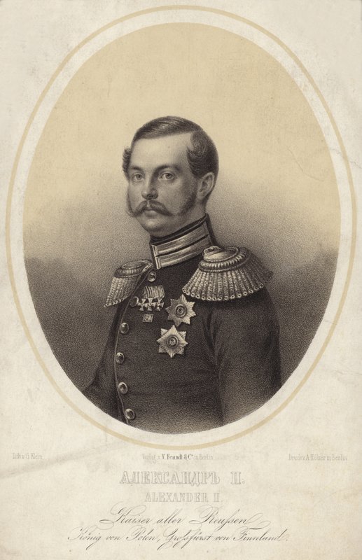 Tsar Alexander II av Ryssland av German School