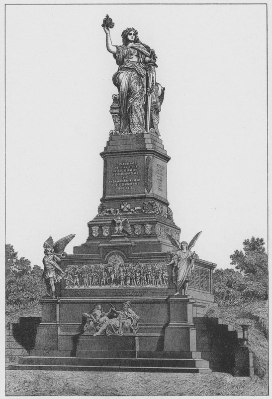 Nationalmonumentet på Niederwald (gravyr) av German School