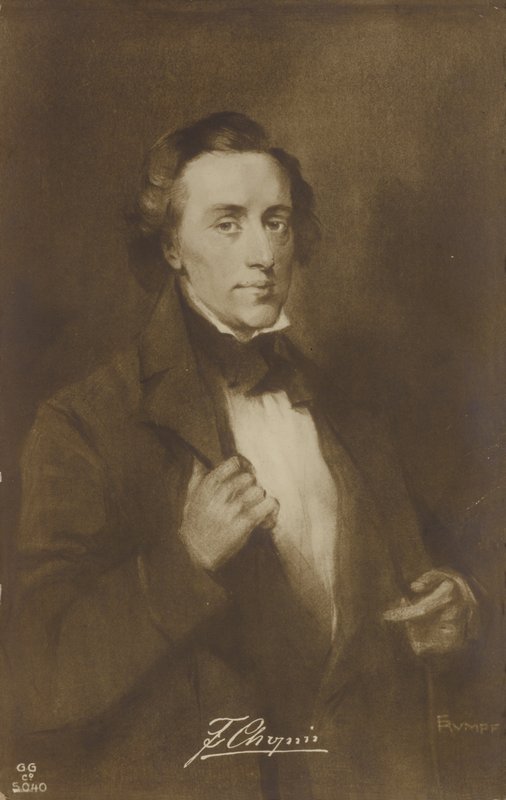 Frederic Chopin, polsk kompositör och pianist (1810-1849) av German School