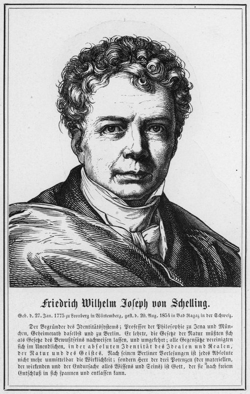 Friedrich Wilhelm Joseph von Schelling (gravyr) av German School