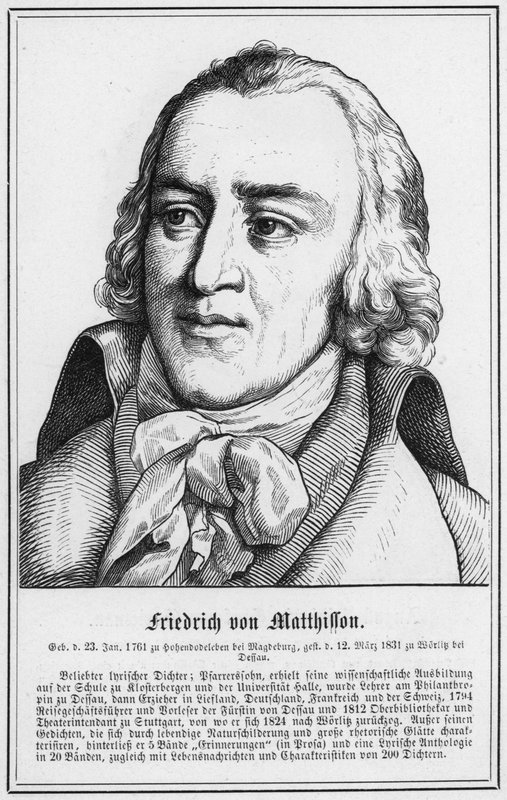 Friedrich von Matthisson (gravyr) av German School