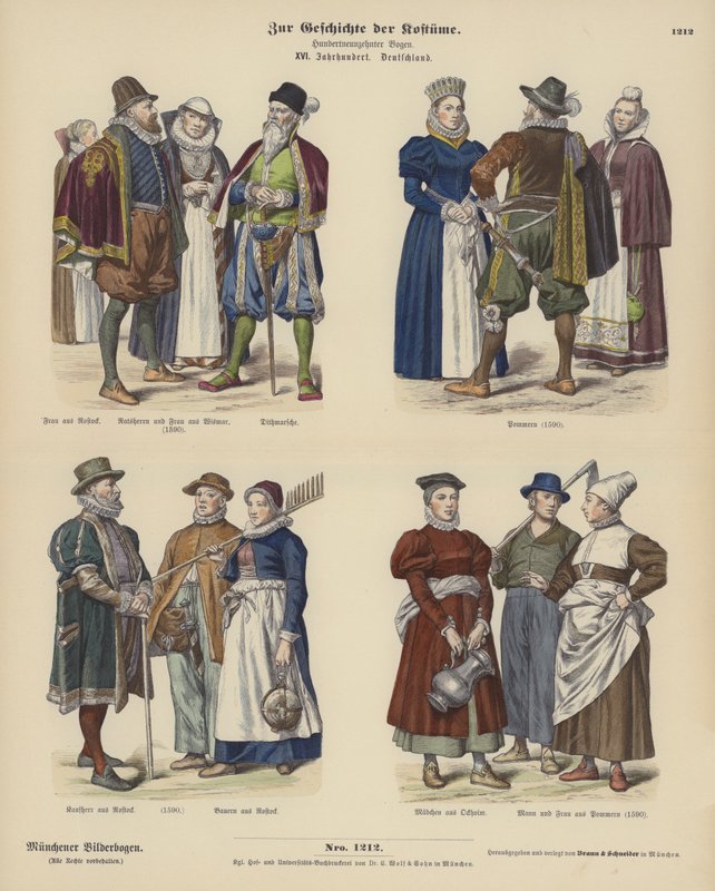 tyska kostymer av German School