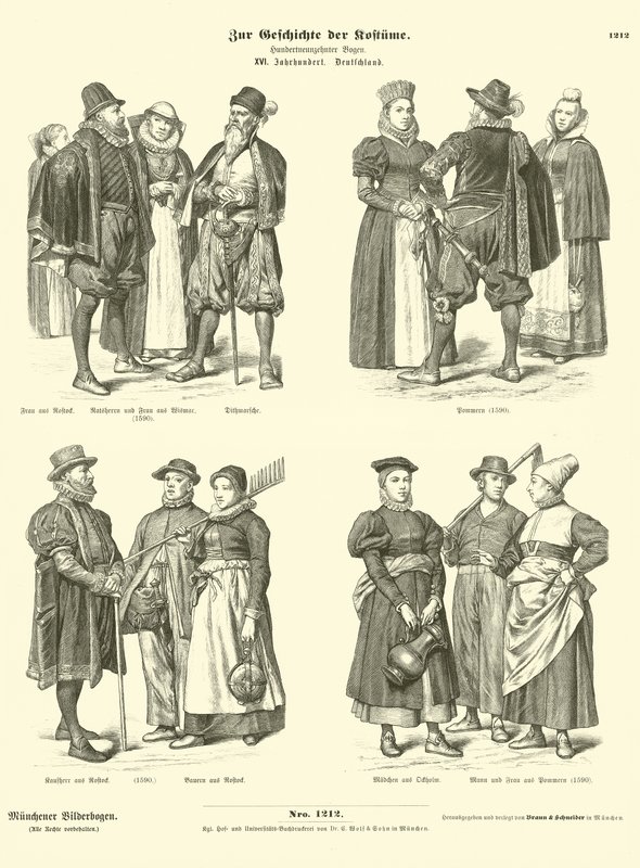 Tyska dräkter, 1500-talet av German School