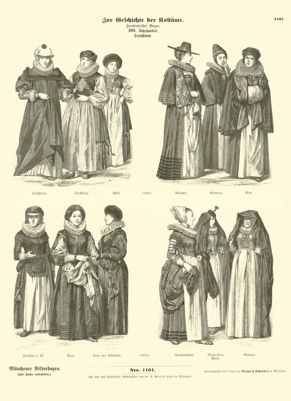 Tyska dräkter, 1600-talet av German School